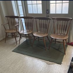 Four Solid Wood Chairs, Free