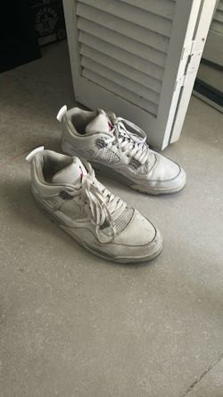 used jordan 4 white oreo size 11