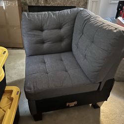 Grey couch sectional