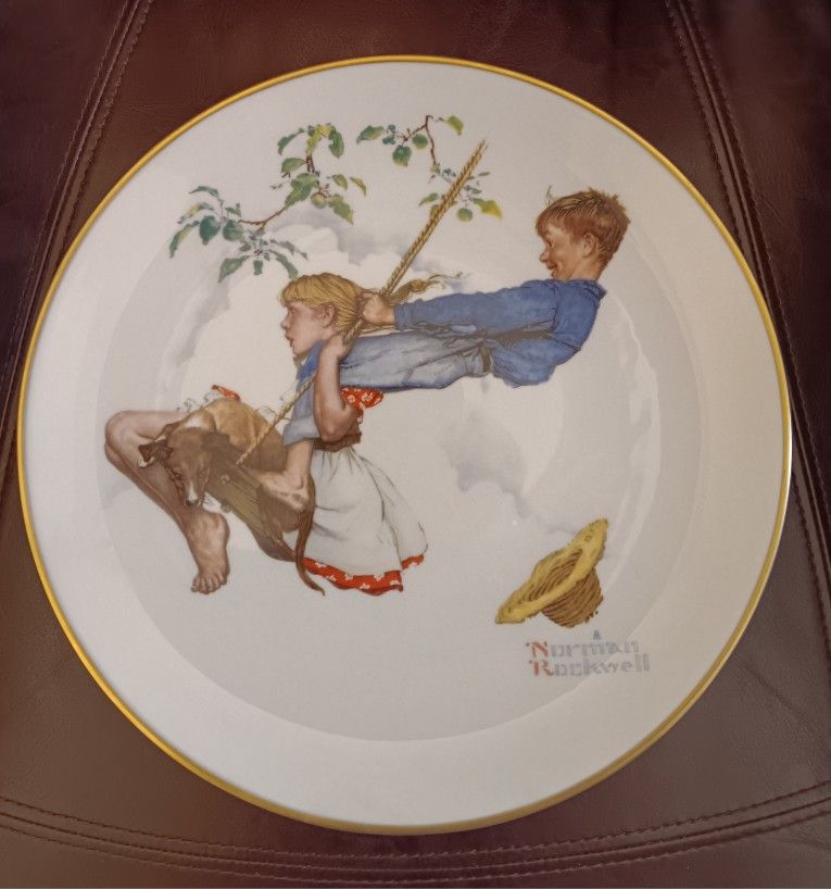 Gorham China Norman Rockwell Plates.
