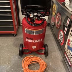 Air Compressor Craftsman New Condition With Hose. Price Firm. 