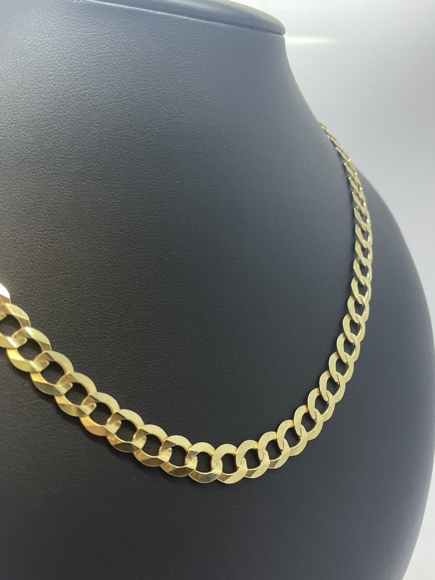 Gold Chain Curb Link 14K Solid *TAX INCLUDED