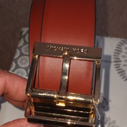 Michael Kors Ladies Reversible Leather Belt  Med Size