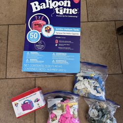 Balloon Time Party Helium Pump, Elective Pump and Balloons