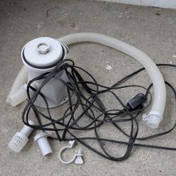 Swimming Pool Pump HA-630 12W 300 Gallons. Runs, but needs cleaned. Two bolts in the picture are stripped. So someone else can mess with it. Maybe you