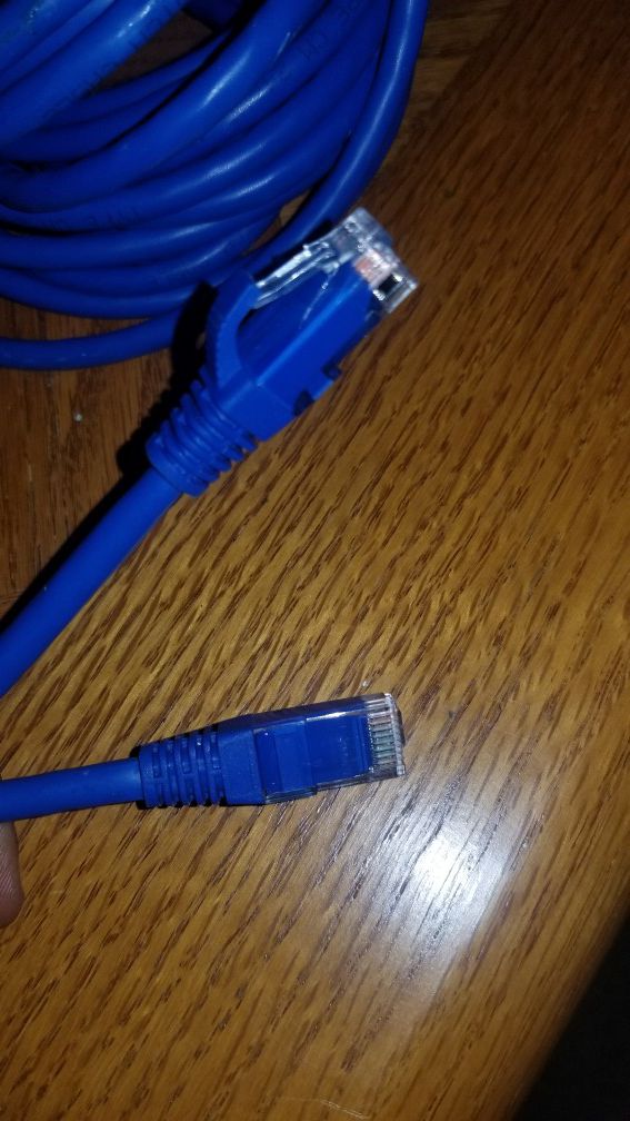 Blue 50 Ft LAN Network Router Wire Cable
