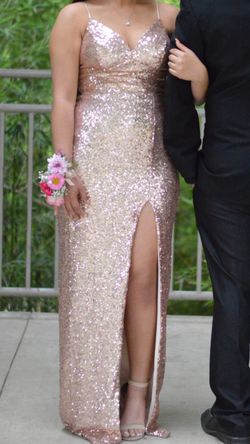 sequins prom dress