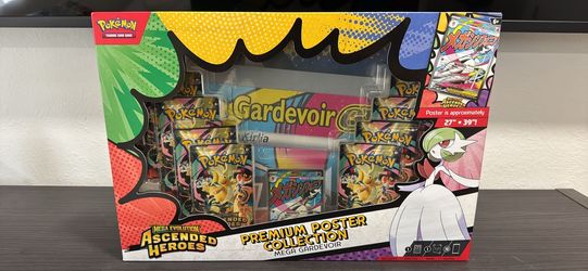 SEALED Pokémon Ascended Heroes Mega Gardevoir Poster Collection