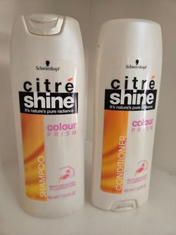 New Authentic Schwarzkopf Citré Shine Colour Prism hair care set