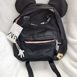 Black Mickey Mouse Mini Backpack 