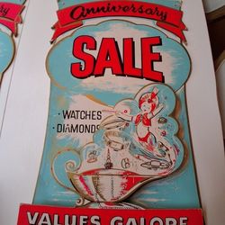 Art Deco 1940'S POP-OUT JEWELRY STORE ADVERTISING!