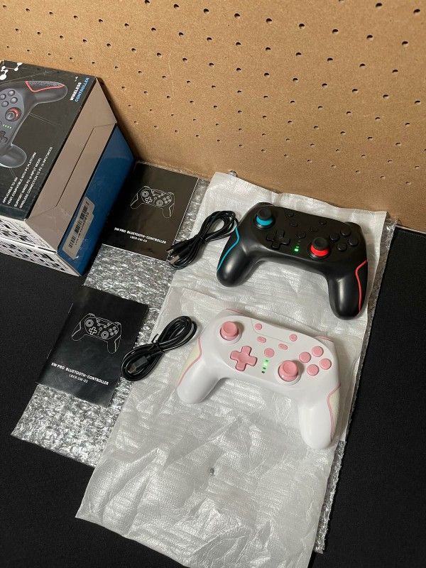 New Nintendo Switch Wireless Pro Controller, Switch, Switch 2/Switch Lite/Switch OLED, Wireless Controller for Switch W/ 2 back Buttons, 3-level TURBO