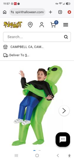 Kids Inflatable Alien Abduction Costume