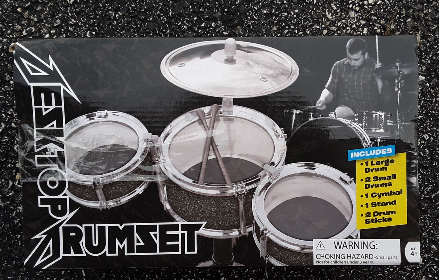 Desktop Drum Set with Cymbal in box