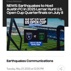 San Jose Earthquakes Soccer Tickets
