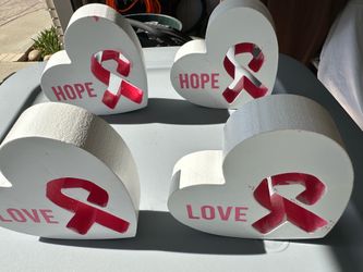 Love & Hope heart shaped blocks