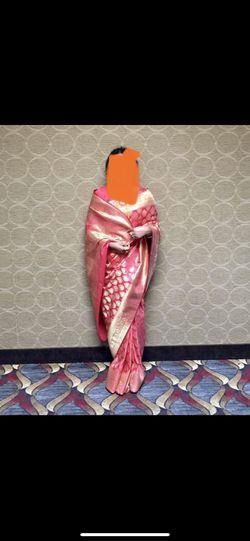 New bridal wedding Benarasi silk saree indian pakistani bangladeshi