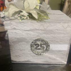 Money Box for 25 Anniversary Wedding
