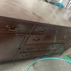 Large wood dresser 