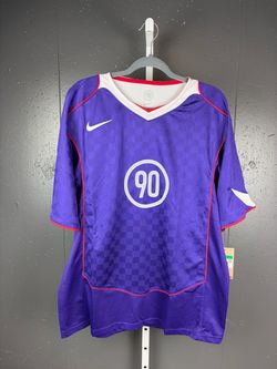 Nike Total 90 Mens Dri-Fit Short Sleeve Purple Jersey SZ XL NWT