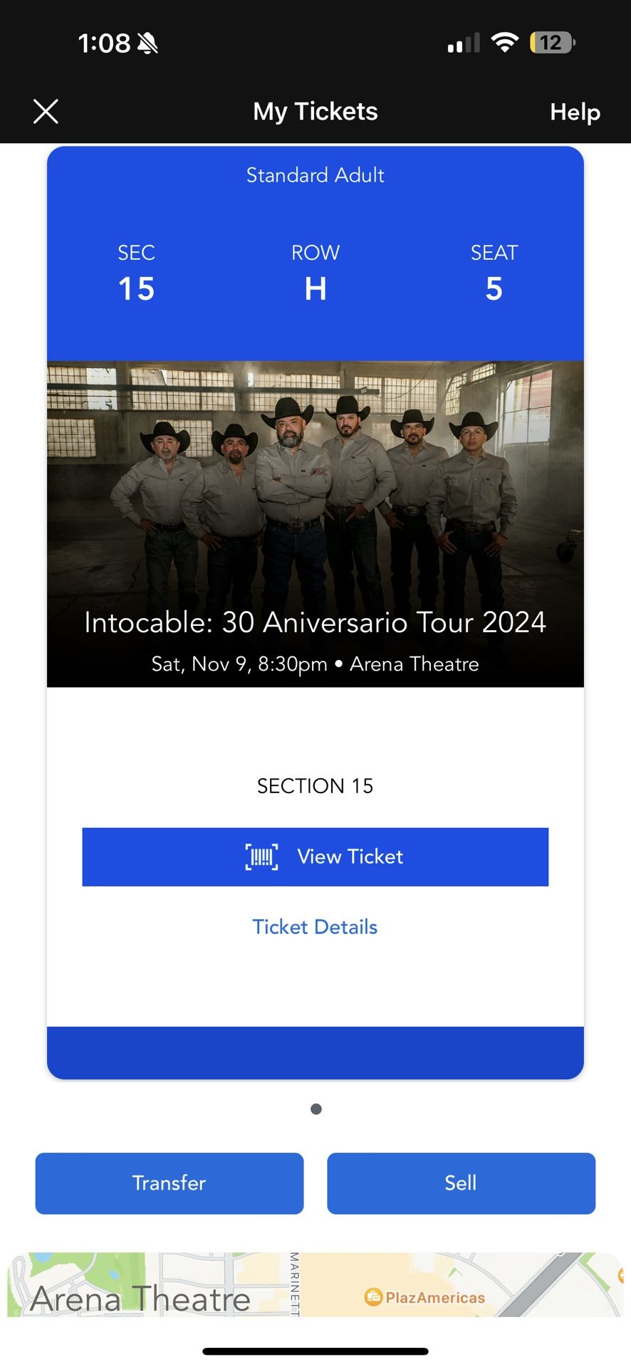 Concierto Los Intocables Nov 9