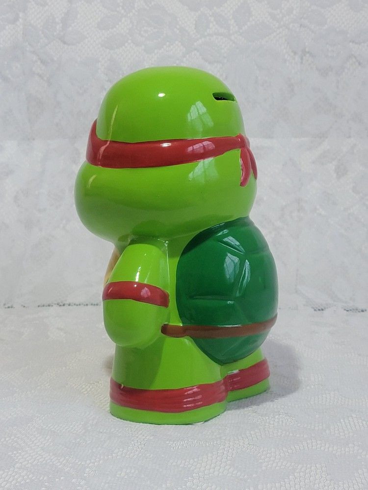 Nickelodeon Teenage Mutant Ninja Turtles Coin Bank Raphael Red Bandana