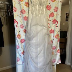 White Formal Corset Gown 