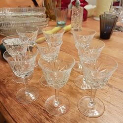 Crystal Wine Water Glasses Set Of 9
