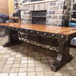 Custom Rustic Table With Chairs