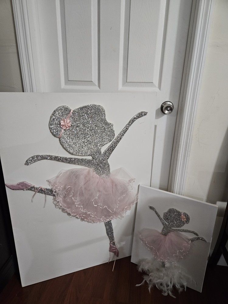 Ballerina 3d Wall Decoration Canvas