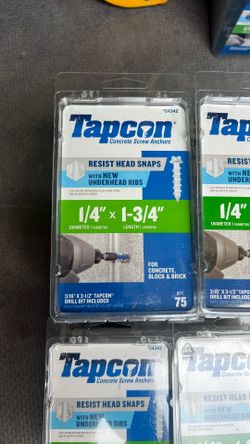 Tapcon Concrete Screw Anchors 