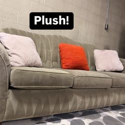 Olive Green Sofa Couch 