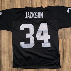 New Men’s Size Large Mitchell & Ness Bo Jackson Raiders Jersey 