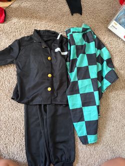 Kids Halloween demon slayer costumer