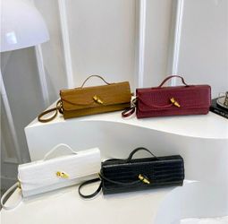 Crocodile Design Square Crossbody Purse.