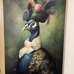 Peacock Canvas Print-Victorian Gothic Gentlemen 