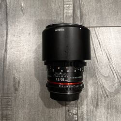 Rokinon 35mm T1.5 EF mount lens