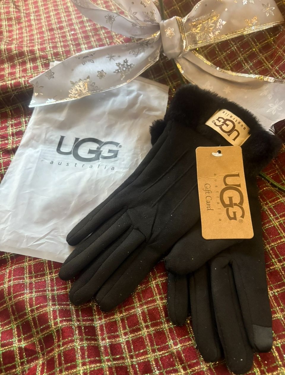 UGG Suede Gloves For Winter 