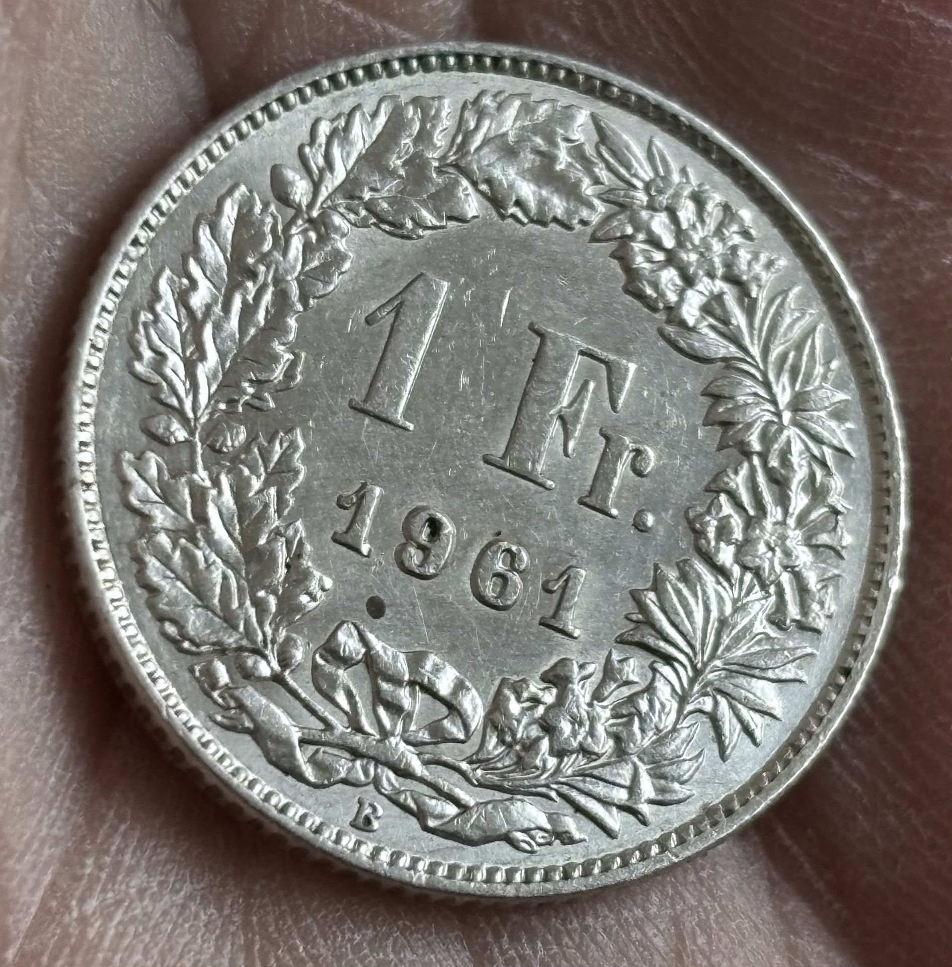 1 Frank 1961 Coin Of Switsland