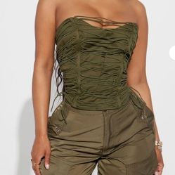 Corset Top - Olive