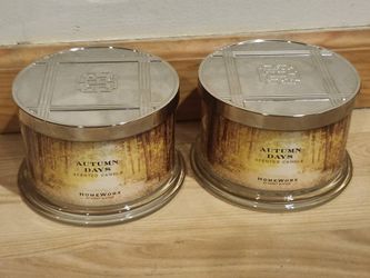 BRAND NEW HOMEWORX SLATKIN & CO PALO AUTUMN DAYS 18 OZ CANDLE 

