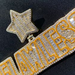14K Iced Out “FLAWLESS” Pendant 