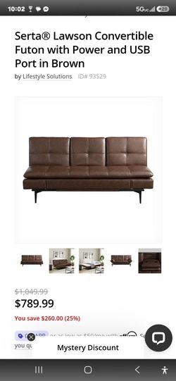 Convertible Futon with Power and USB