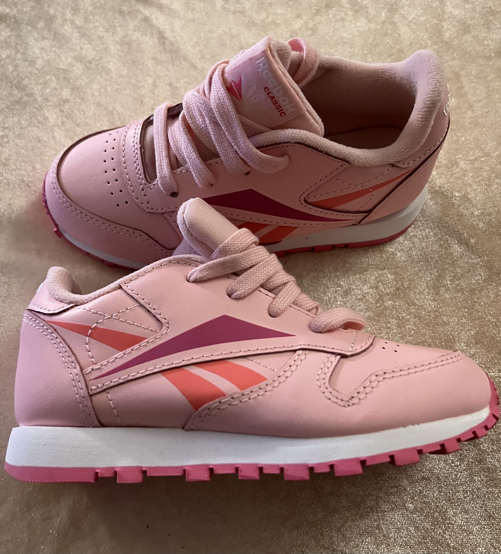 Tricolor Pink Reebok Sneakers Toddler Girls Size10 New W/o Box