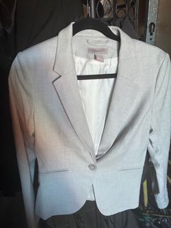 H&M Light Gray Single-Button Blazer