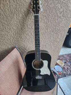 Epiphone Black Acoustic Dreadnought Guitar