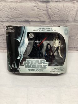 Star Wars Trilogy Figures Darth Vader Emperor Palpatine Storm Trooper