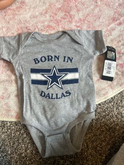 Baby cowboys football onesie