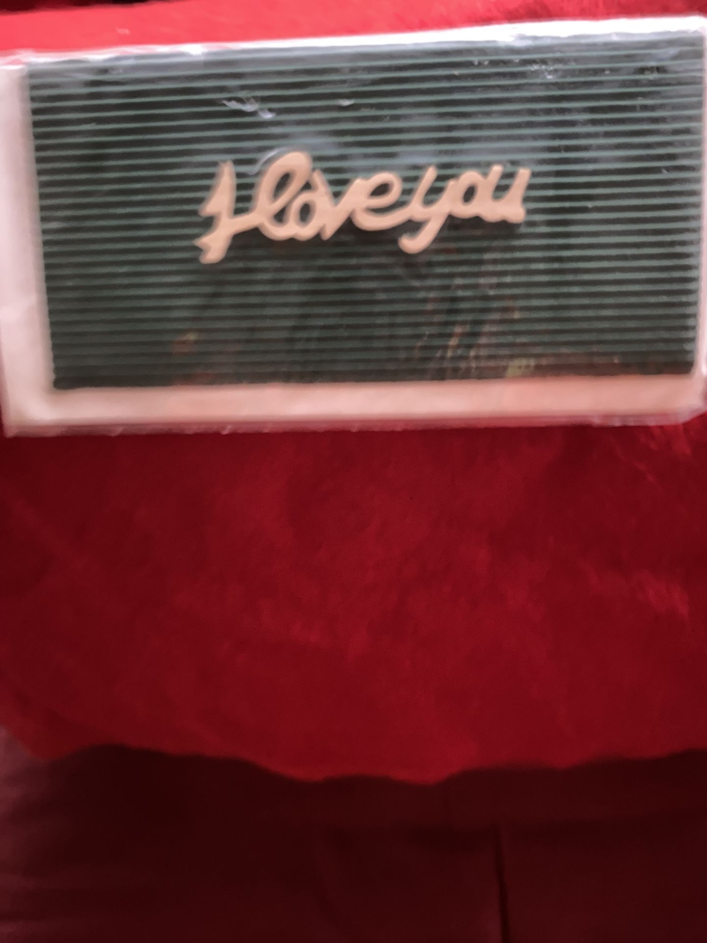Set Of 2 Handmade Greek I Love You Wooden Cards Imported From Greece