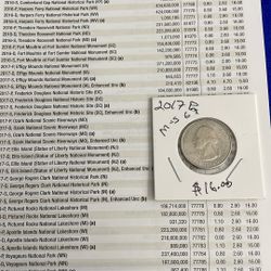 Washington Quarter Dollar MS – 67 2017